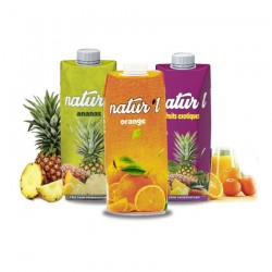 PACK DE 3 JUS NATUR'L (EXOTIQUE, ANANAS, ORANGE) 1 LITRE