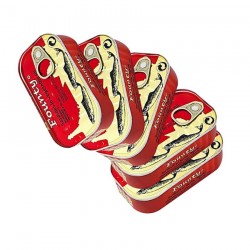 PACK DE 5 SARDINES NON PIMENTEES FOUNTY - 125G